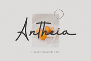 Antheia - Elegant Signature Font, a Script Font by Flawless And Co (Thumbnail 1 of 10)