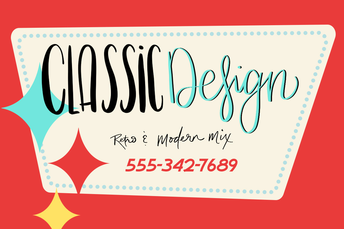 Mid-century Modern Procreate Brushes preview 7