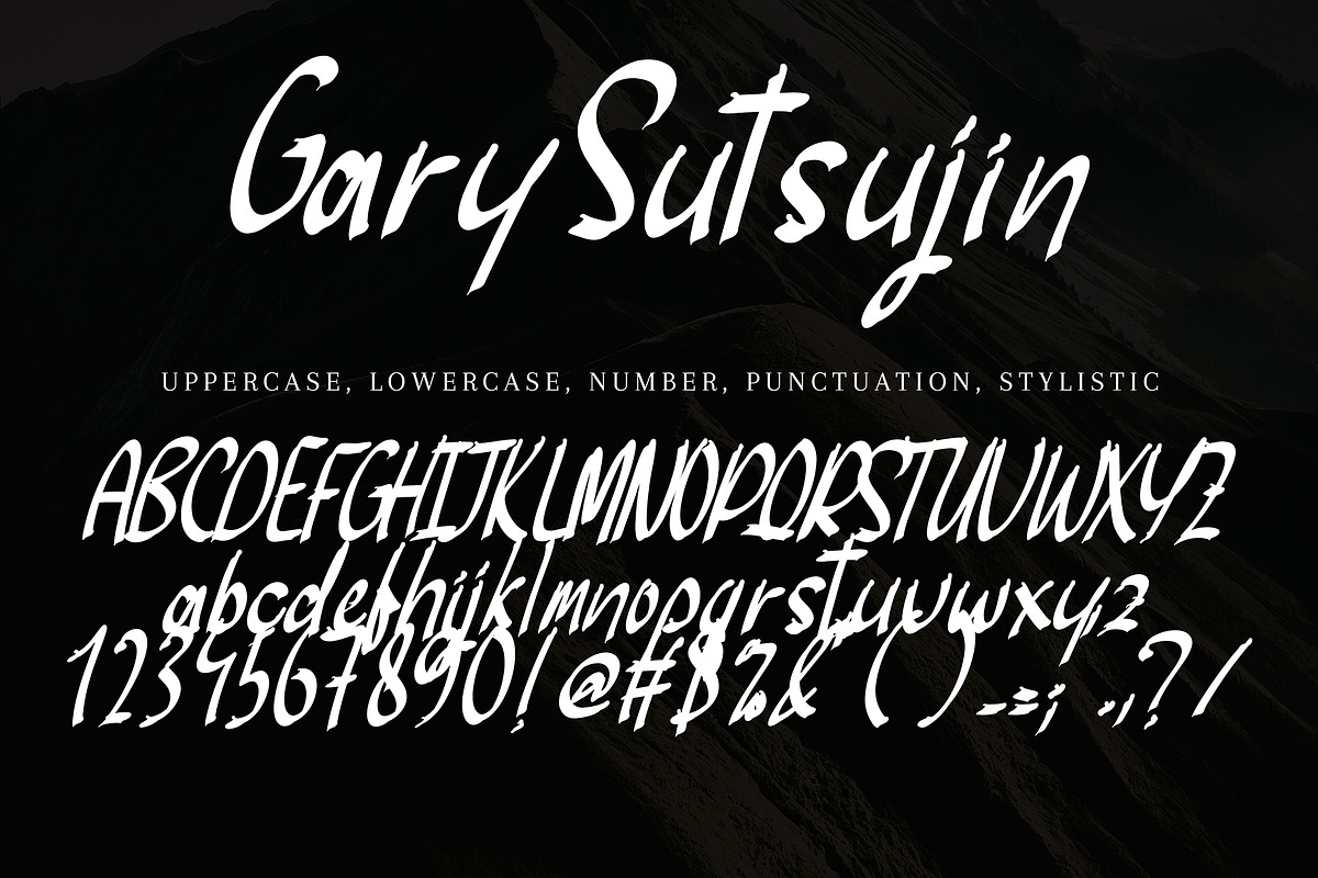 Gary Sutsujin, a Handwritten Font by HaKi Studio (Photo 5 of 5)