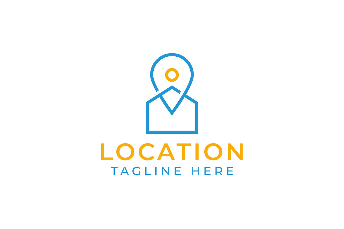 Pin Home Map Location Icon Logo, a Branding & Logo Template by Signatoro
