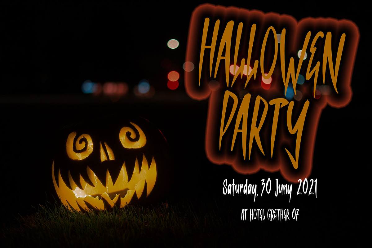 RUMADARAH - Halloween Horror Font, a Font by NTC Graphic (Photo 5 of 9)