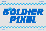 CS Boldier Pixel, a Sans Serif Font by Craft Supply Co. (Thumbnail 1 of 8)