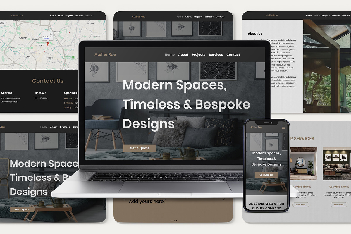 Wix Website for Interior Designers, a Wix Template by Sky Dore Design (Photo 4 of 11)