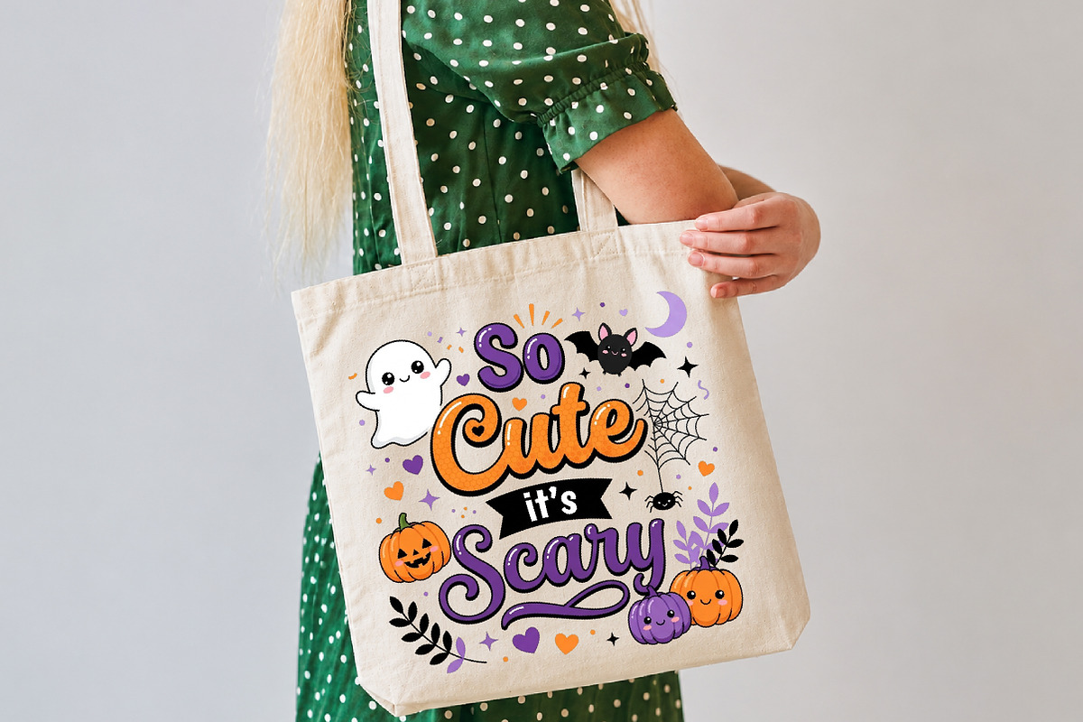 So Cute Its Scary Halloween PNG, a Seasonal Illustration by DreamCafeArt (Photo 6 of 7)