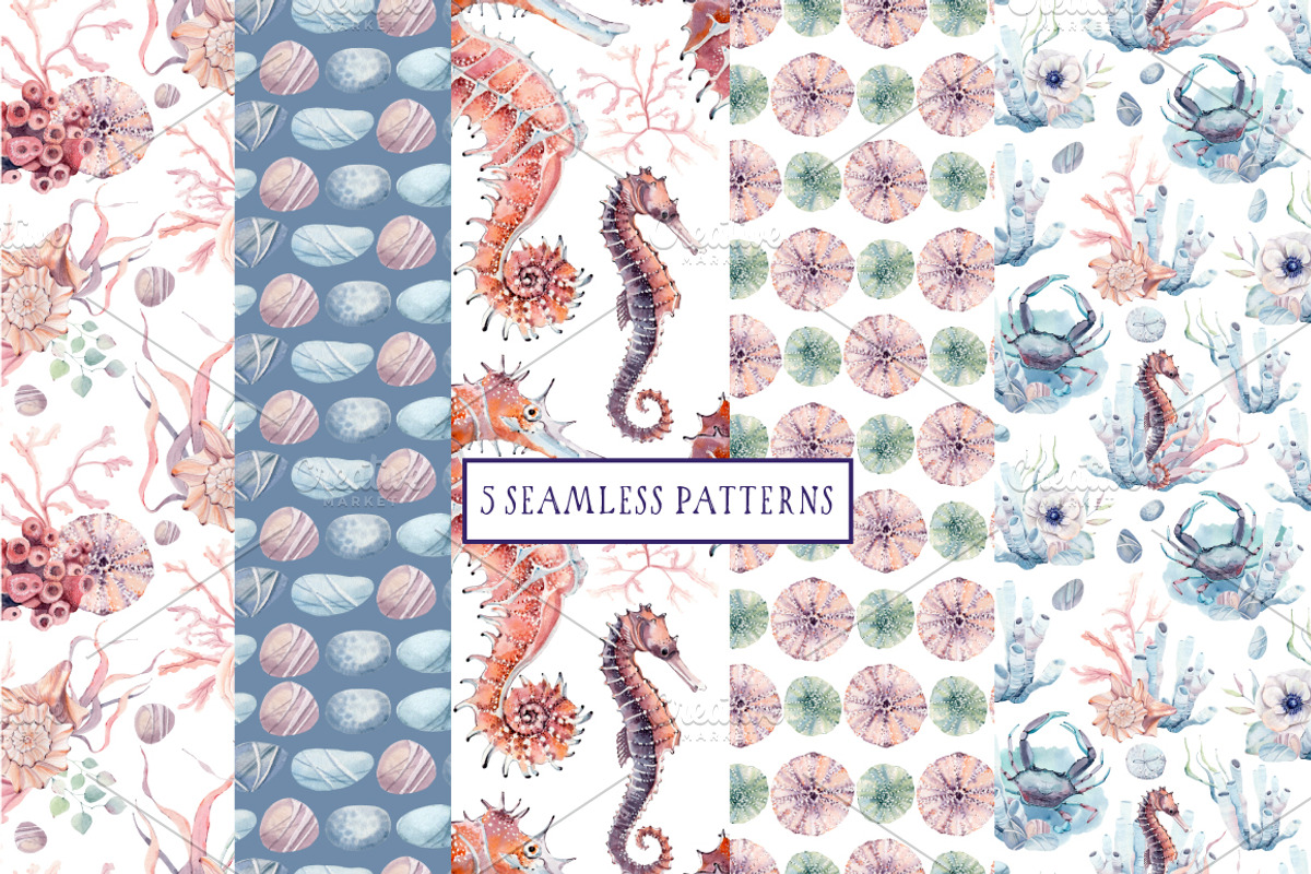 SEA TREASURES Watercolor set, an Illustration by Lemaris (Photo 6 of 7)