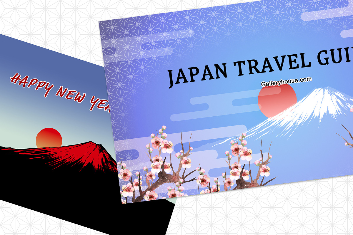 Mt.Fuji Japanese Style Background, an Illustration by Gallery House (Photo 2 of 6)