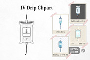 IV Drip Clipart, a Graphic by Artnoy (Thumbnail 1 of 5)