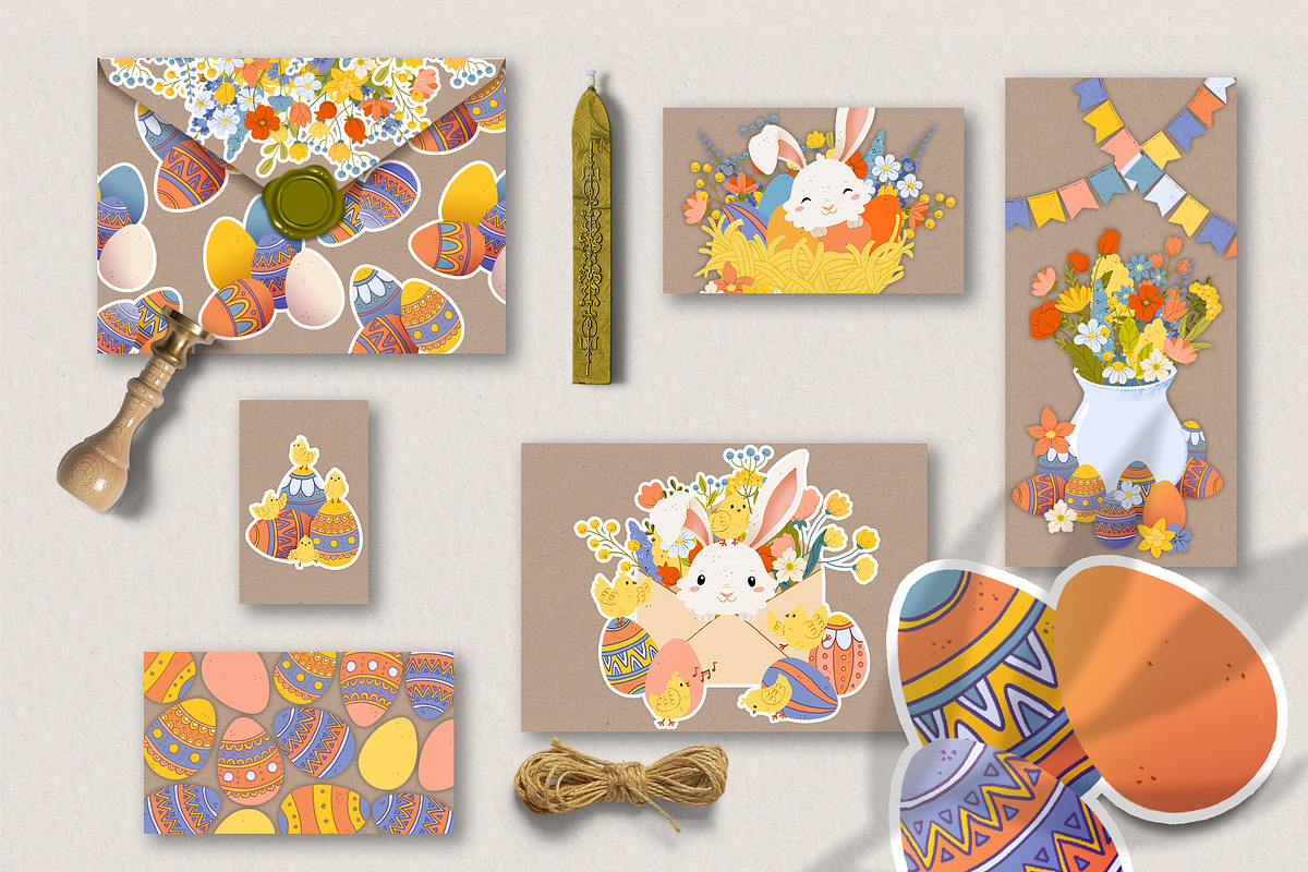 Easter Eggs Clipart, a Seasonal Illustration by LukaJreym (Photo 8 of 9)