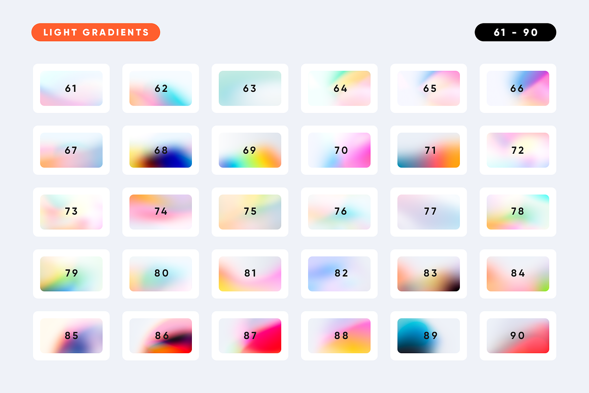 150 Light Gradients Collection, a Texture Graphic by Asylab (Photo 5 of 16)