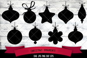 Christmas Ornaments Silhouette