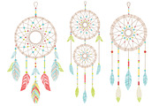 Fresh & Bright Dreamcatcher Graphics, an Illustration by Amanda Ilkov (Thumbnail 3 of 4)