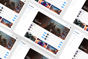 Game Store Dashboard UI Kit, an UI Kit Template by iDoodle Studio
