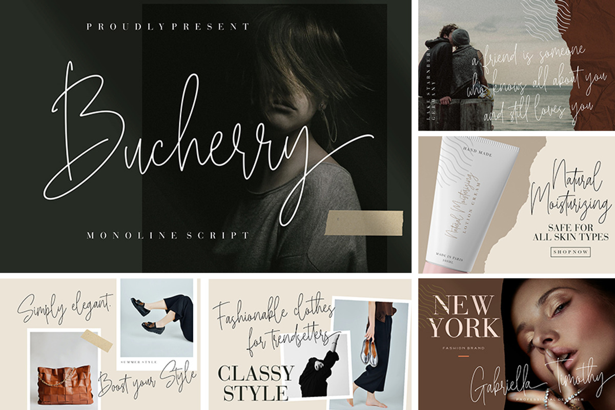 When Modern Meet Vintage Font Bundle, a Script Font by Creatype Studio (Photo 11 of 45)