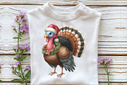 Cute Christmas Farm Animals Clipart, an Illustration by CraftArtStudio (Thumbnail 5 of 6)