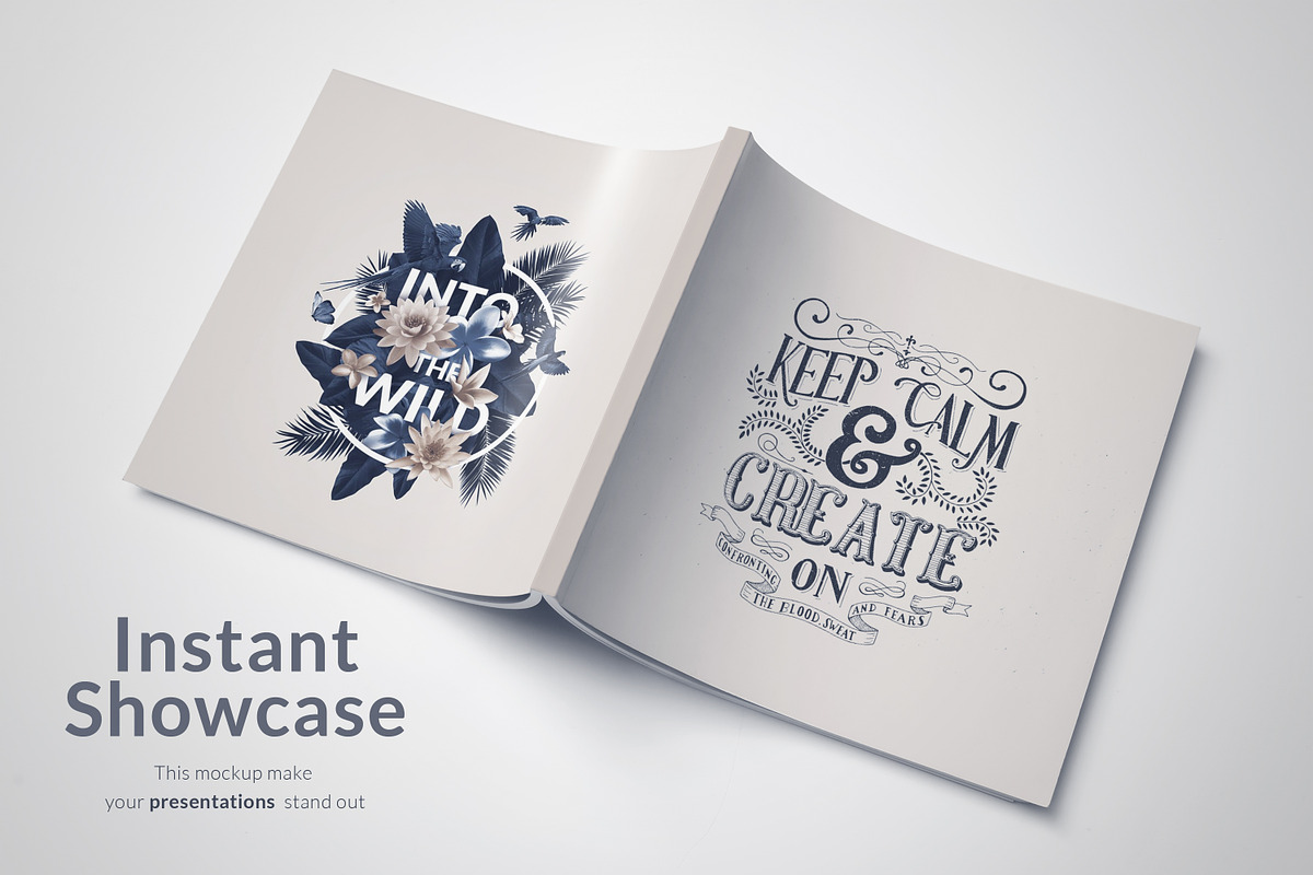 Square Magazine Mockup, a Print Template by AlexK_design (Photo 7 of 7)