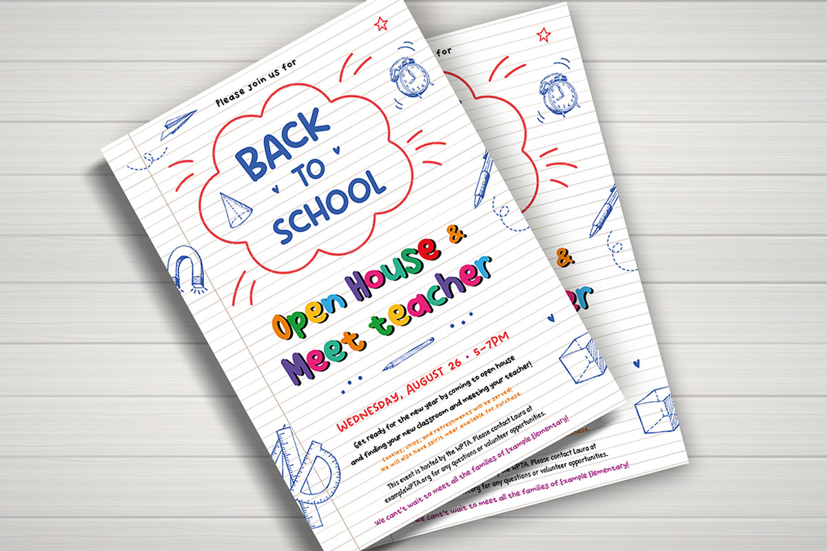 Back to School Flyer, a Flyer Template by Esui Studio (Photo 1 of 3)