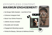 Wellness Instagram Post Templates, a Social Media Template by Hell Yeah Designs (Thumbnail 2 of 8)