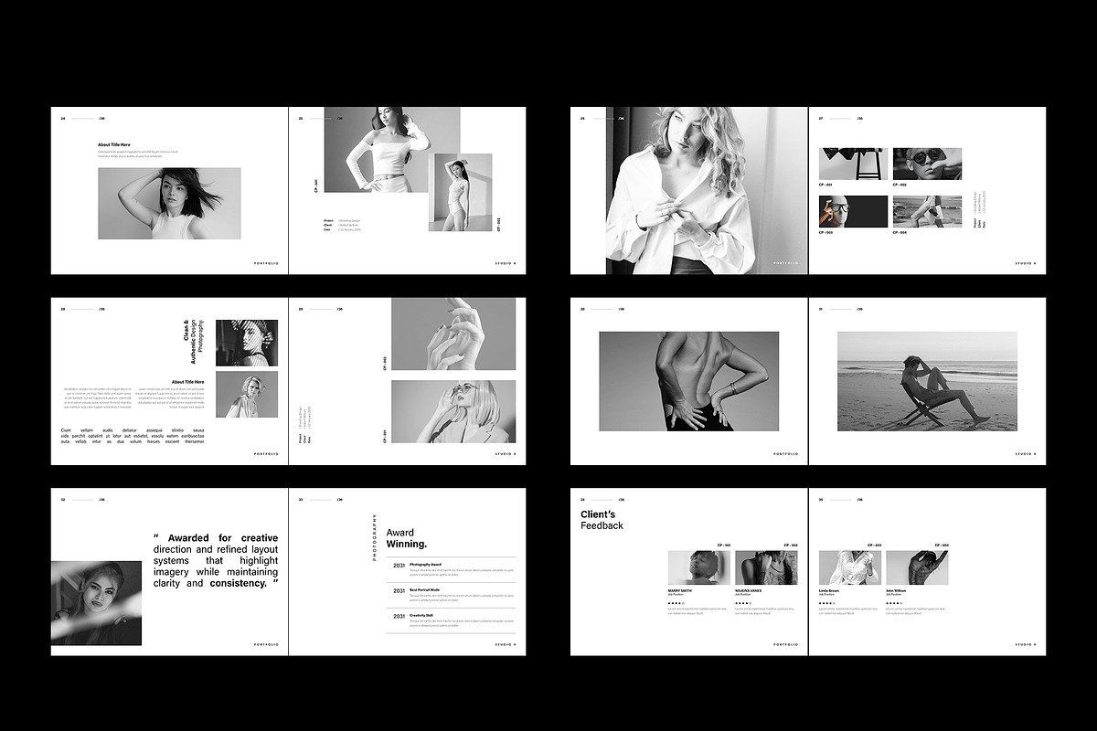 Photography Portfolio Template, a Brochure Template by TemplateFolio-Shop (Photo 20 of 20)