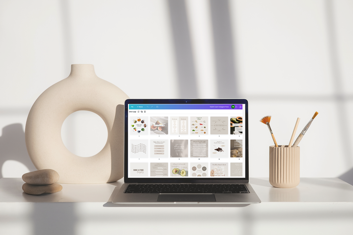 Health Coach Instagram Template, a Templates & Theme by Thrive Nutrition Studio (Photo 8 of 9)