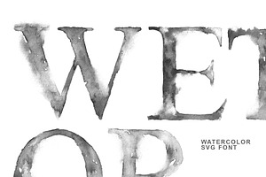 Romsky Watercolor - SVG Font