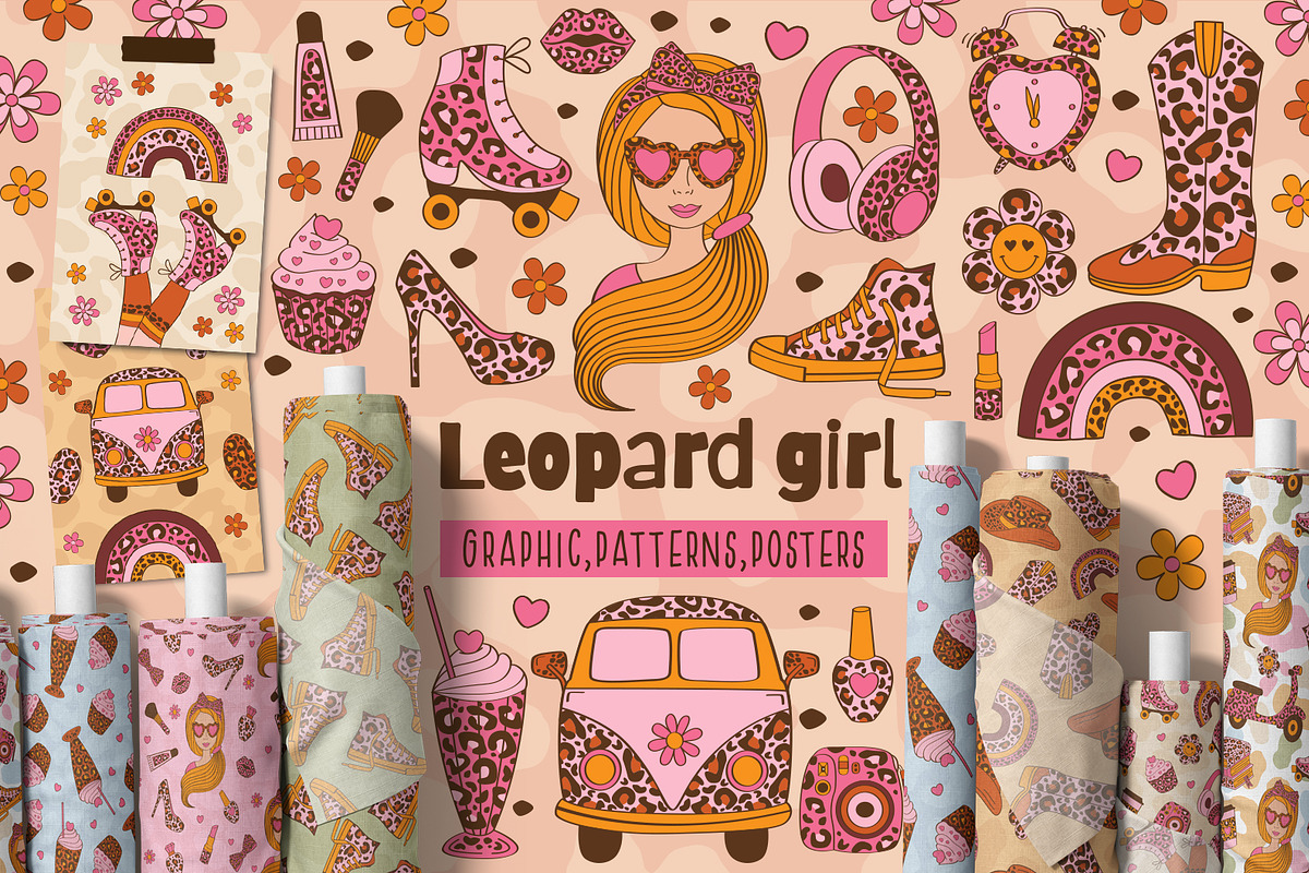 leopard girl collection, a Person Illustration by NataKa (Photo 1 of 10)