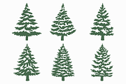 Snowy Pine Tree SVG PNG Bundle, a Seasonal Illustration by Kusumaillustration (Thumbnail 8 of 14)
