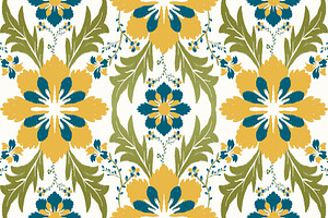 Colorful Wildflowers Pattern, a Pattern Graphic by PPEthnicDecorPattern