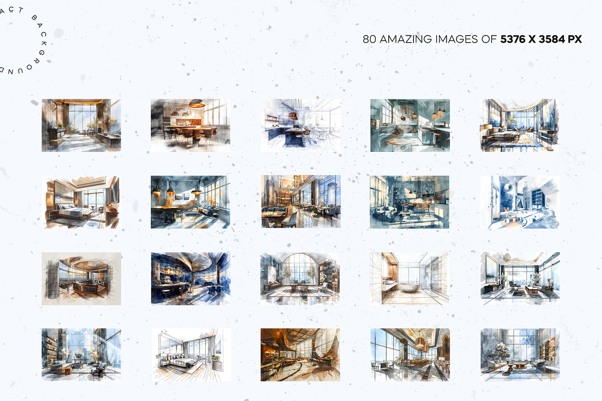 Watercolor Interior Design Sketches, an Architecture Photo by Lumeno (Photo 4 of 9)