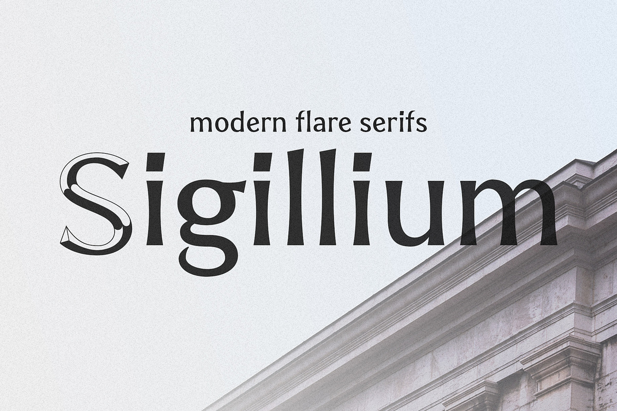 Sigillium - carved flare serif fonts, a Serif Font by AveNa (Photo 1 of 14)