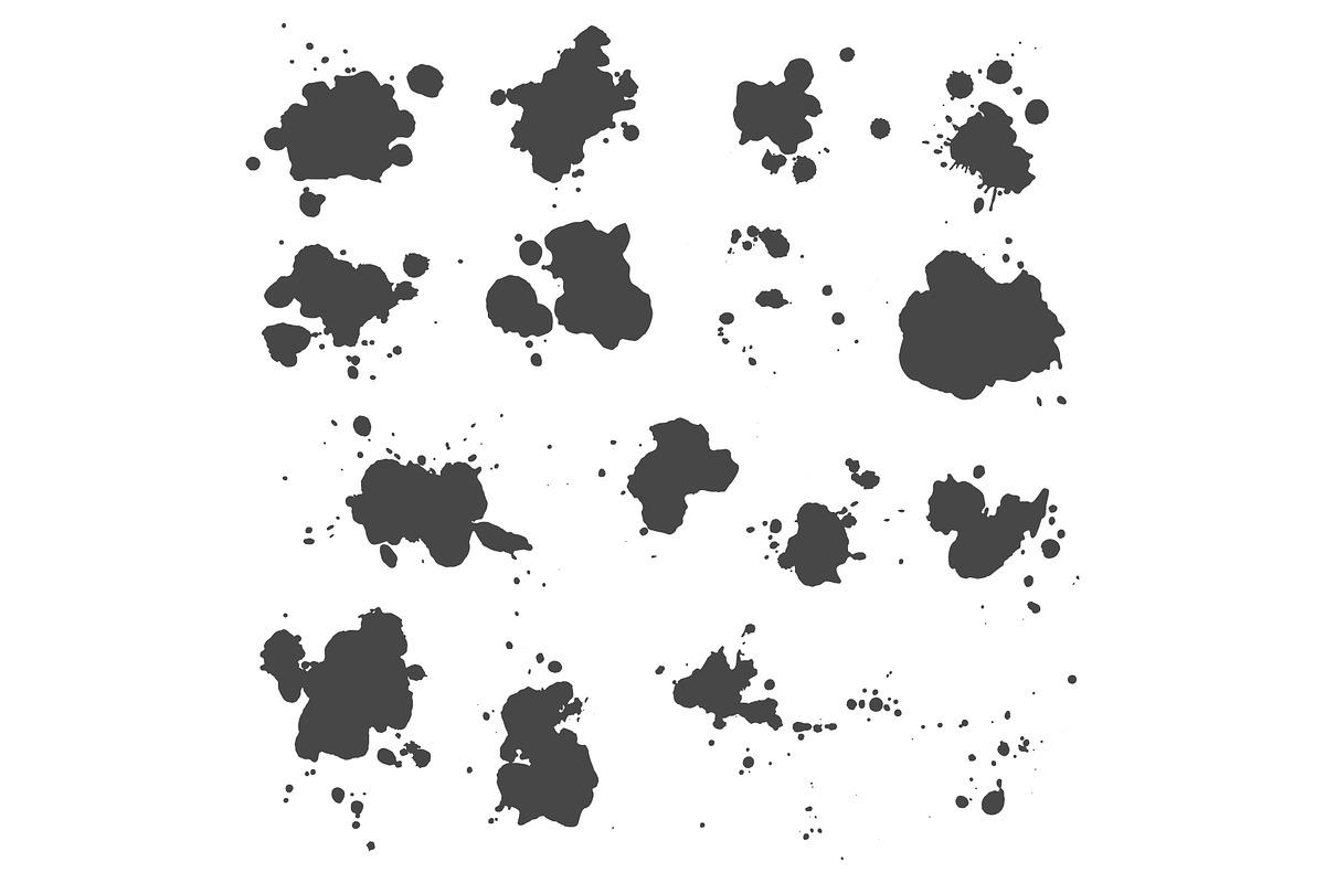 Splashes and stains, ink spots., a Texture Illustration by Cmeree (Photo 3 of 3)