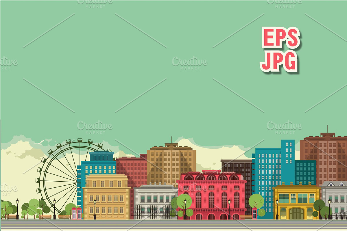 City background, a Background Graphic by alena.sipilova (Photo 1 of 2)