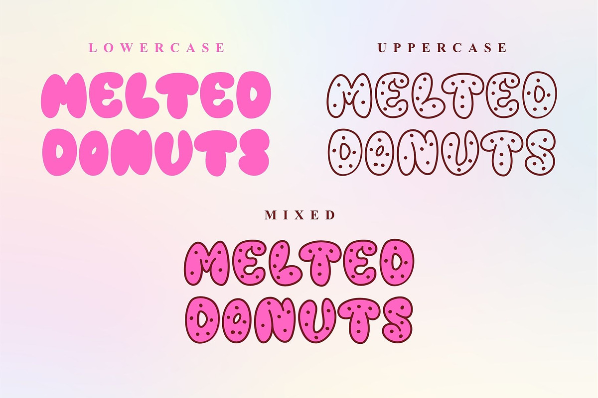 Melted Donuts, a Handwritten Font by Letterafa Studio (Photo 4 of 7)