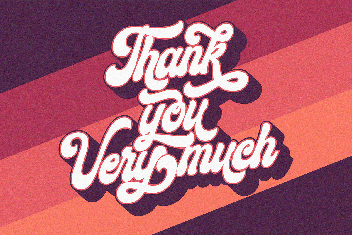 Ginchiest - Retro Bold Script, a Script Font by Ridha-38.lineart (Photo 14 of 14)