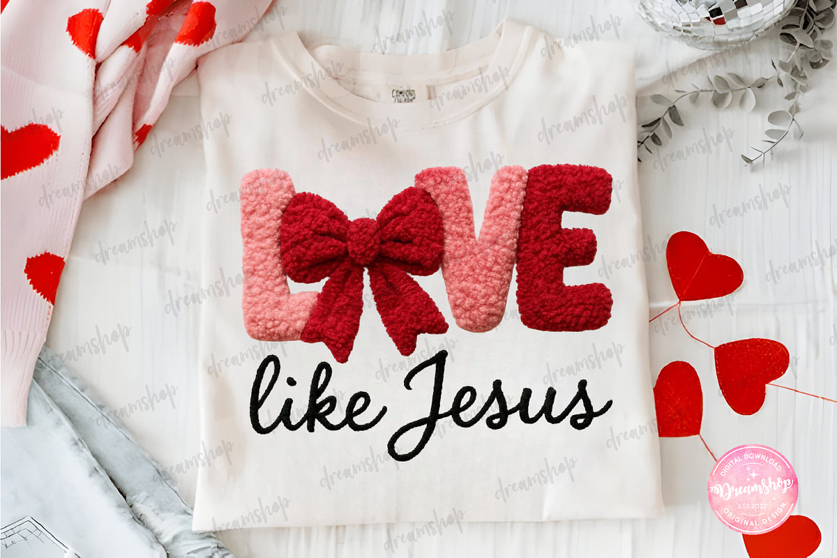 Love like jesus Valentine png, an Illustration by CreationArt (Photo 5 of 6)