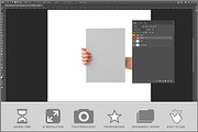 Hand Holding Flyer Sheet PSD, a Merchandise Mockup by Bruno's Shop (Thumbnail 2 of 3)