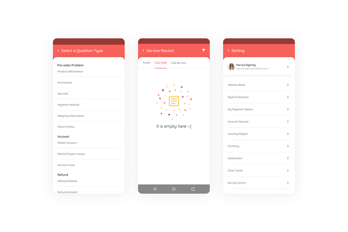 Shien E-commerce UI Kit, an App Template by marwa_elgendy (Photo 5 of 21)