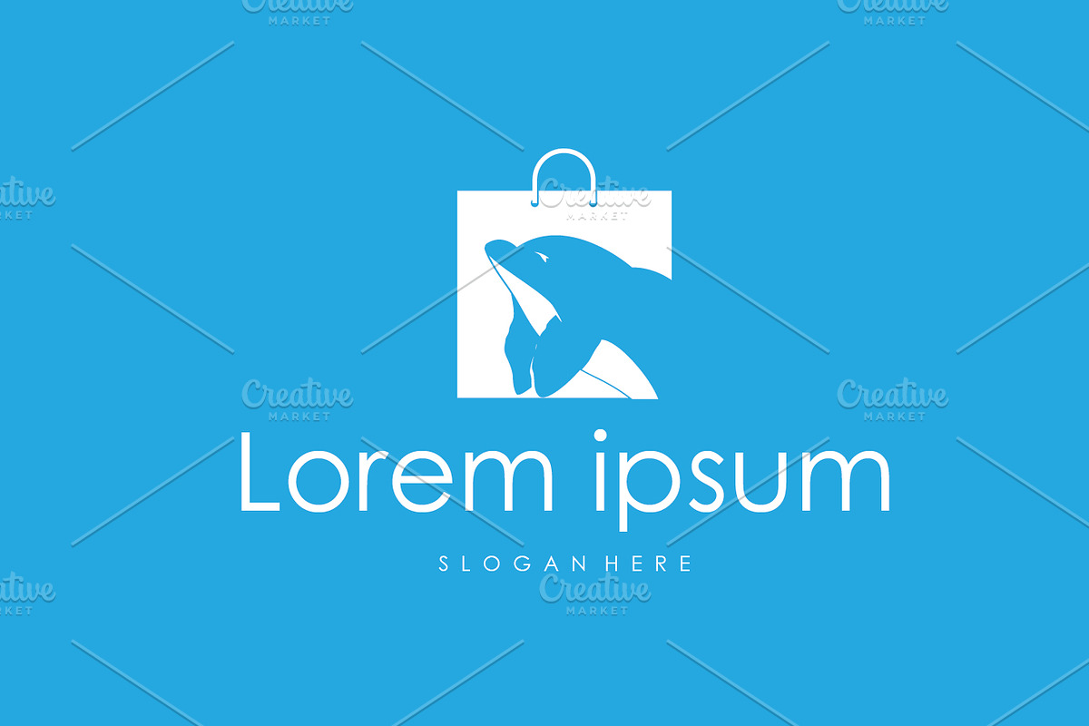 Elegant dolphin logo design symbol, a Branding & Logo Template by Maylianaw28 (Photo 2 of 2)