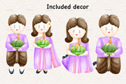 Loy krathong festival Thailand, a Decorative Illustration by Vavavan Artwork (Thumbnail 4 of 4)