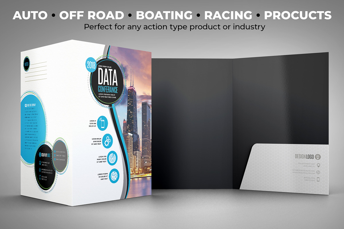 Presentation Folder, a Stationery Template by potterDesigns (Photo 2 of 3)