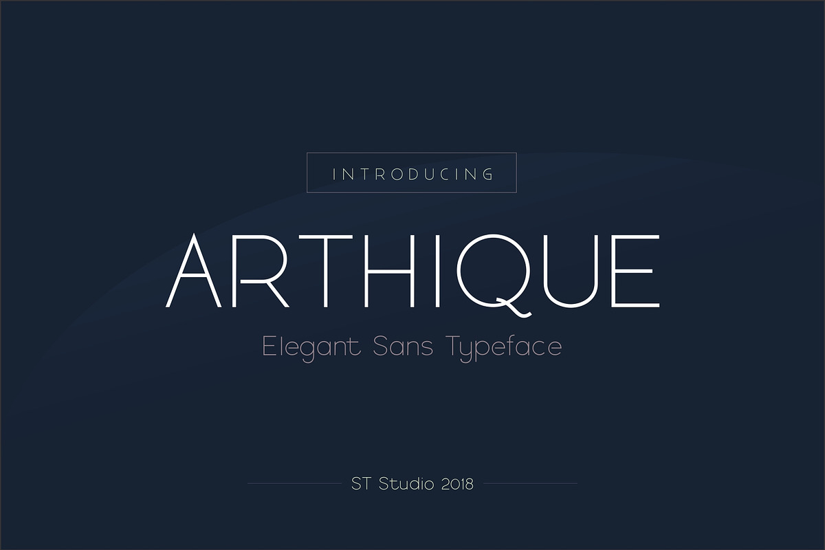 ARTHIQUE ELEGANT FONT