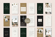 Modern Christmas Instagram Pack, a Social Media Template by January Made Design (Thumbnail 3 of 9)
