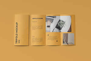 A4 TRIFOLD/BROCHURE MOCKUP