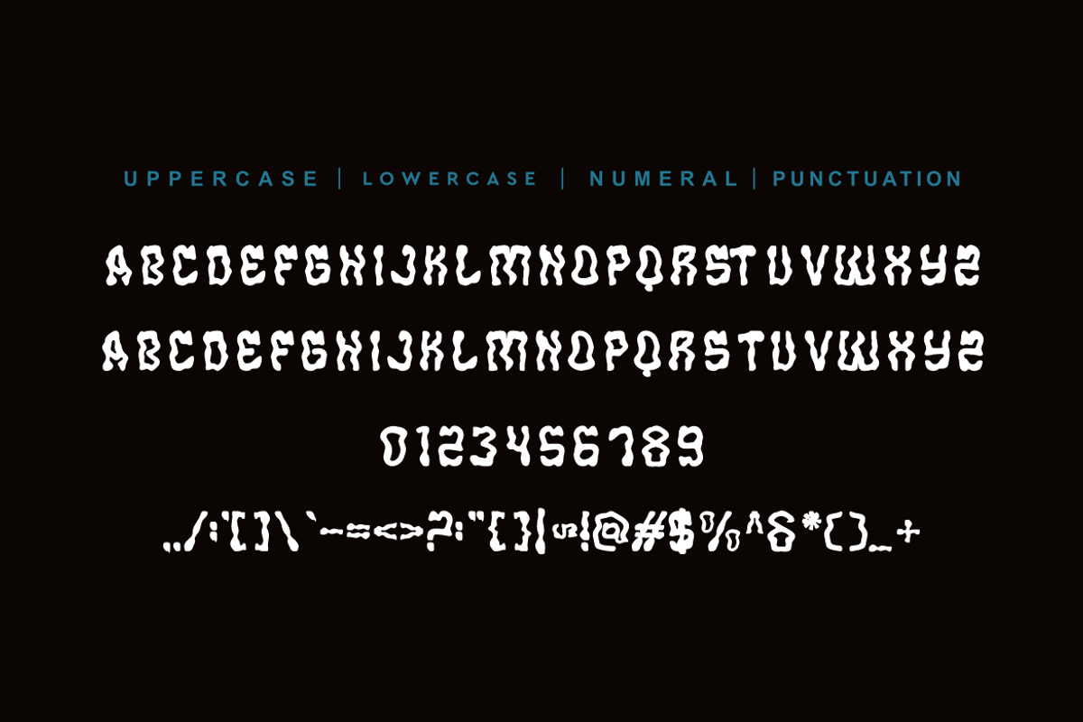 Oraskot - Liquid Display Font, a Handwritten Font by QR Design Studio (Photo 6 of 8)