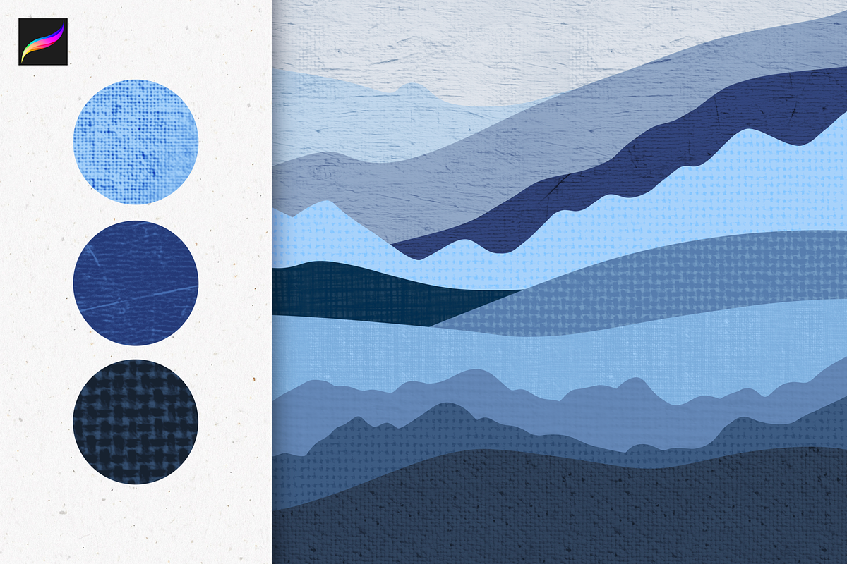 Texture Brushes for Procreate Canvas, a Brush Add-On by Moon House Shop (Photo 4 of 7)