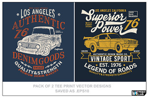 PACK OF 2 VECTOR PRINTS