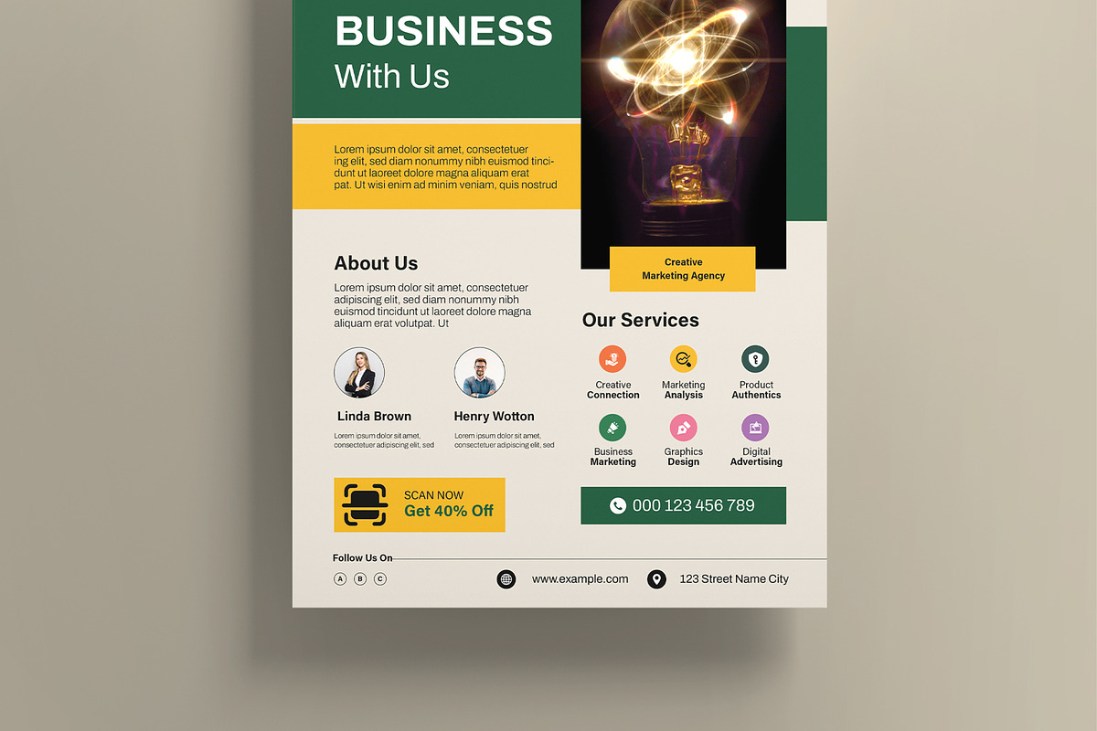 Business Flyer Template, a Flyer Template by MightyDesign (Photo 5 of 8)