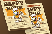 Happy Hour Flyer, a Flyer Template by MMPixelCraft (Thumbnail 2 of 5)