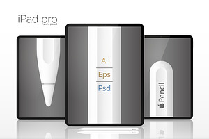 NEW Apple iPad Pro mock up! (PSD+AI)