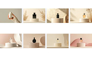 Perfume Bottle Mockup on Podium, a Presentation Template by VetalStock (Thumbnail 3 of 3)