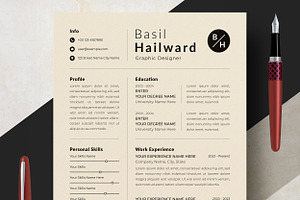 Clean Resume Template with Reference, a Resume Template by ResumeInventor